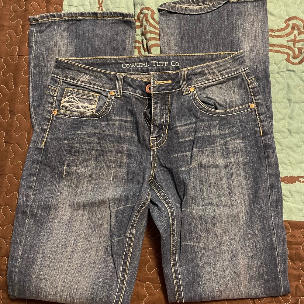 Cowgirl Tuff Classic Blue Boot Cut Jeans
